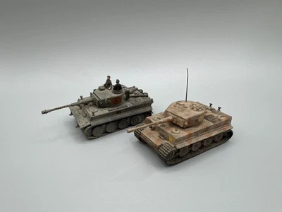 1:72 WWII German 2x Panzerkampfwagen VI Tiger - gebaut bemalt - Bild 1 von 4