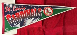 1996 St. Louis Cardinals 29" X 12" Pennant Flag Vintage MLB Baseball Full Size - Picture 1 of 4