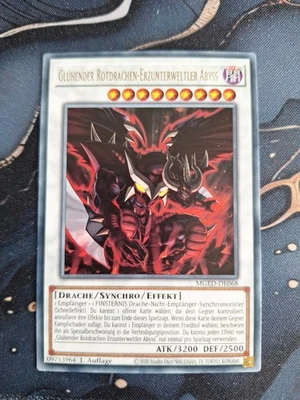 Yu-gi-oh Glühender Rotdrachen Erzunterweltler Abyss Rare 1.Auflage Deutsch - Bild 1 von 2