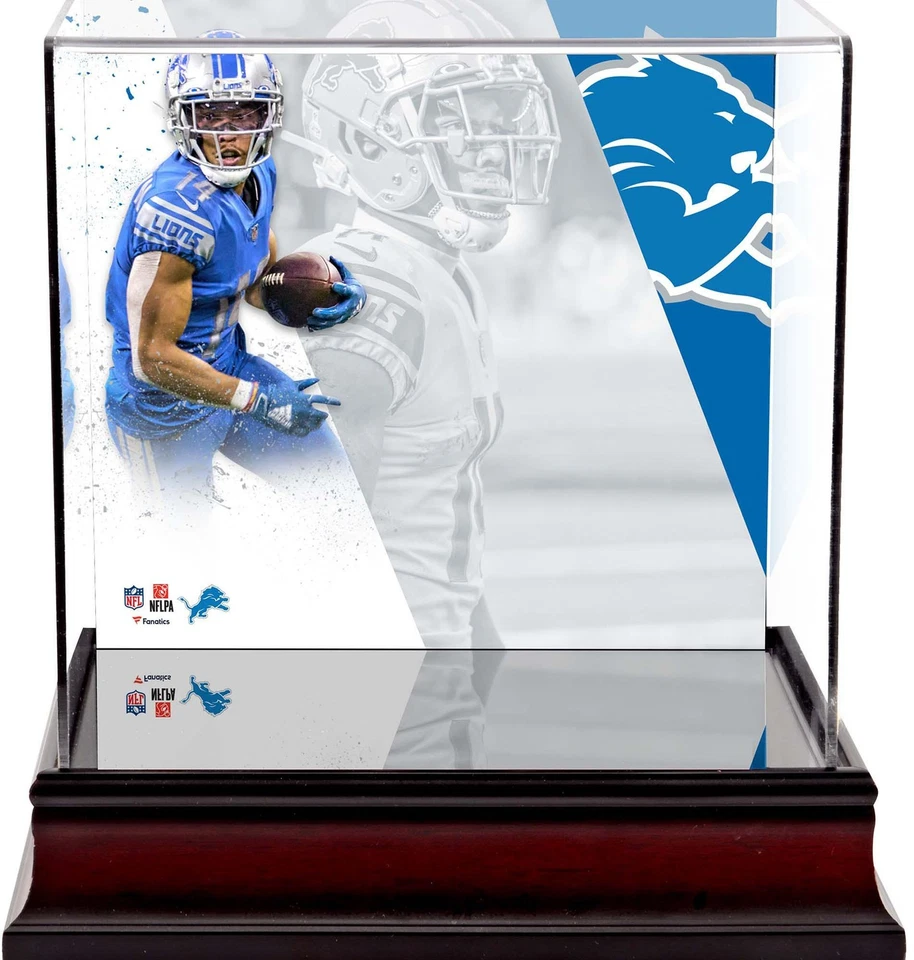 Estuche mini casco de lujo Amon-Ra St. Brown Detroit Lions Foto 1 de 1