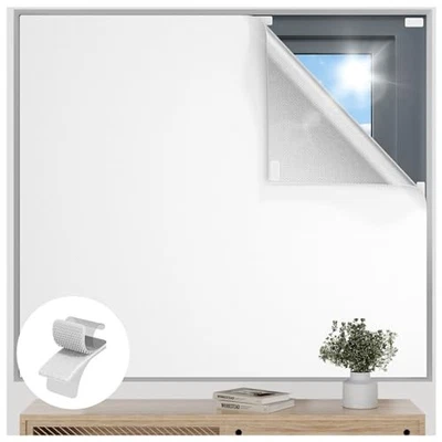 Cortinas Blackout para Dormitorio, 120" x 57" Apagón Temporal 57"W x 120"H Blanco Foto 1 de 4
