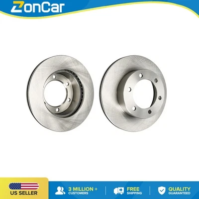 2x Front Brake Rotors Fits 1995-2003 Toyota Tacoma 1997-2002 Toyota 4Runner - Image 1 of 4