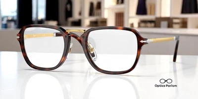 Gafas unisex transparentes PERSOL PO3331V 24 Havana 50 mm Foto 1 de 2