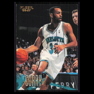 Dell Curry #10 1996 Fleer Charlotte Hornets Basketball Card NBA NM - Image 1 of 3