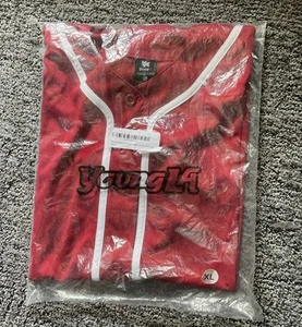 Young La Women’s Baseball Shirt Red NWT - Picture 1 of 2