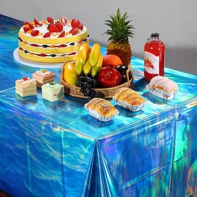 2pcs Rectangular Disposable Tablecloth Oil-proof Table Protecter  Christmas - Image 1 of 4