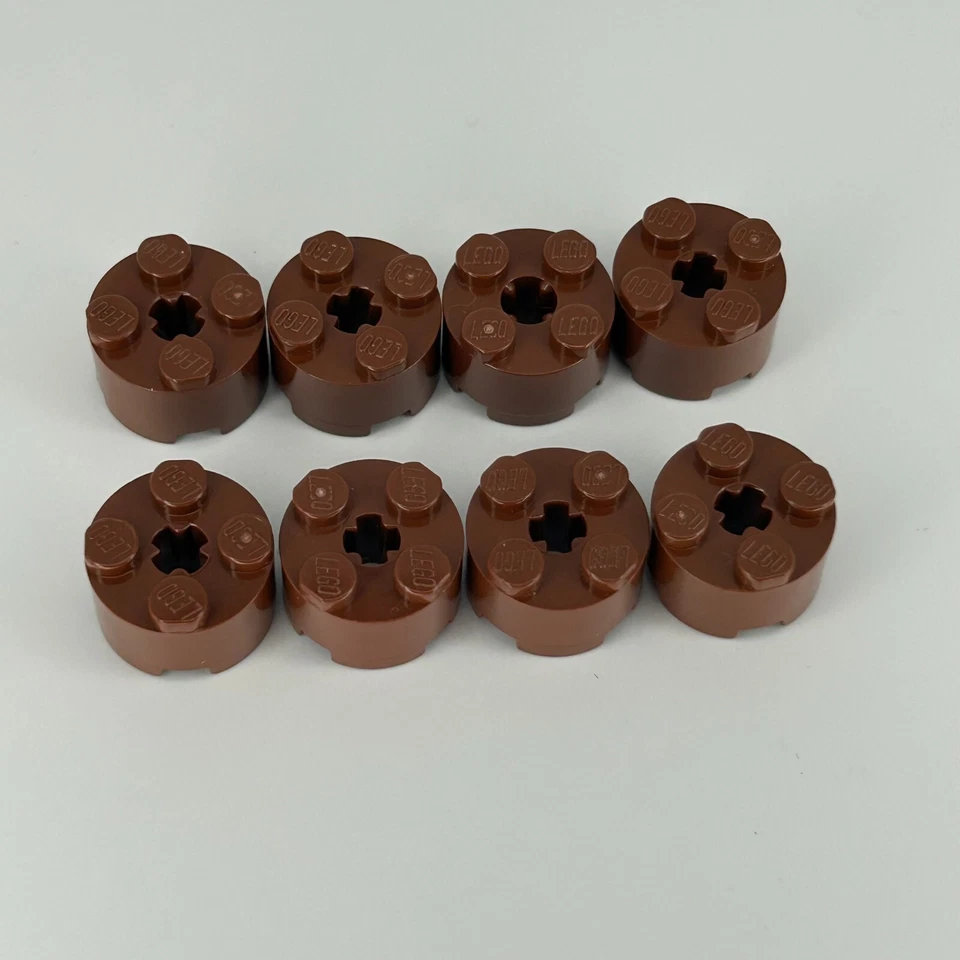 LEGO Parts 3941 (8pcs) Brick, Round 2x2 with Axle Hole Choose Color - Image 1 of 1