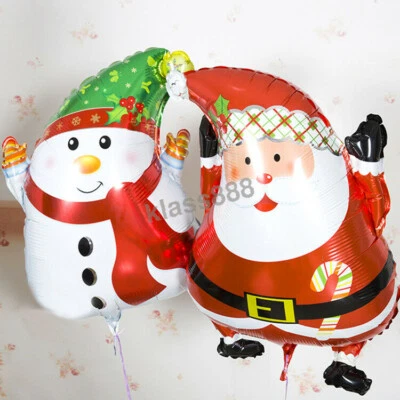 Large Christmas Tree Santa Snowman Helium Foil Balloon for Christmas Party Decor - image 1 of 4