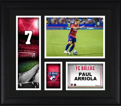 Paul Arriola FC Dallas Framed 15" x 17" Player Core Collage Cover