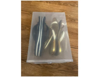 Estuche de zapatos de plástico grueso transparente 6 piezas caja de cajones caja de zapatos de plástico apilable Foto 1 de 4