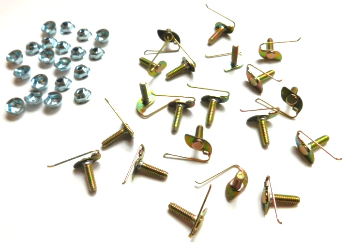 20x Buick Universal Moulding Fasteners 3/4" x 5/16" Trim Clips Bolts 818 NOS - Image 1 of 1