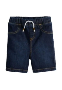 Baby Boy Jumping Beans Pull On Denim Shorts Size 18 Months Dark Blue - Picture 1 of 5