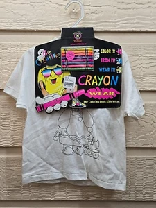 The Coloring Book Kids Crayon Wear Bunny T-Shirt 90s 5T NEW RARE - Picture 1 of 16