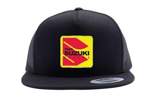 Factory Effex Suzuki Racing Snapback Hat / Black-Grey Mesh Os 22-86402 - Image 1 of 1