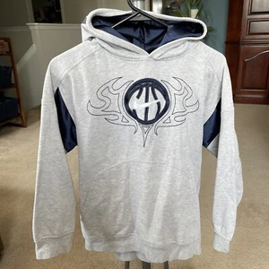 Nike Hoops - SweatShirt Basketball Hoodie - Boys Youth Size L - Navy Blue Gray - Picture 1 of 4