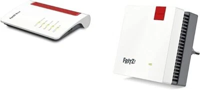 1298182 AVM FRITZ!Box 5530 Fiber - Modem in fibra ottica con 2 x 2 Wi-Fi 6 (WLAN - Immagine 1 di 3