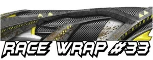RACE CAR GRAPHICS #33 Half Wrap Vinyl Decal IMCA Late Model Dirt Trailer Truck - Bild 1 von 3