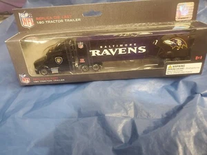 BALTIMORE RAVENS TRACTOR DIE CAST TRAILER 2011 LAMAR JACKSONS TEAM NOW NFL - Picture 1 of 8