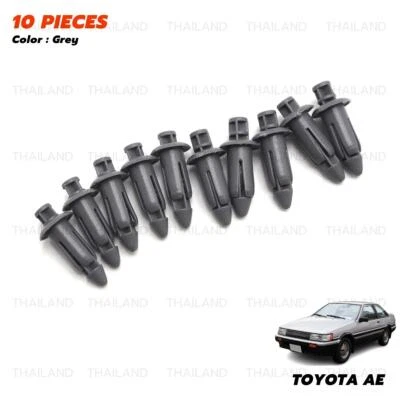 For Toyota Corolla AE100 1992 - '95 10x Grey Clips Console Panel Dashboard - Imagem 1 de 4