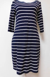 Tommy Hilfiger  Womens Navy & White Dress Denim Collar Size 10 - Picture 1 of 8