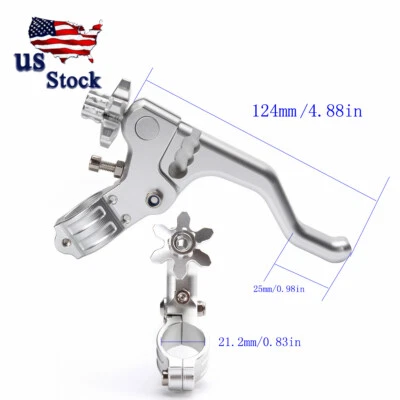 CNC Stunt Cable Clutch Lever For Honda Grom CBR300R CBR250R CBR500R CBR600R US - Imagem 1 de 4