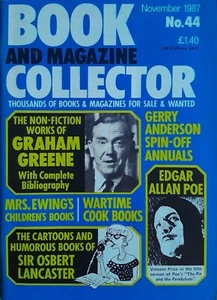 BOOK AND MAGAZINE COLLECTOR No. 44 Nov' 1987 Edgar Allan Poe / Graham Greene VGC - Picture 1 of 1