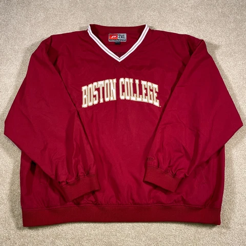 Boston College Eagles Jacket Men 2XL Adult Red University BC Pullover Coat Cover