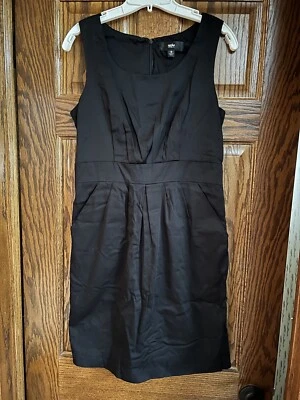 Vestido Mossimo para mujer 8 negro sin mangas con bolsillos - Nuevo sin etiquetas Foto 1 de 4