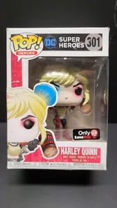 Funko Pop! DC Super Heroes Harley Quinn #301 GameStop exclusiva - Imagen 1 de 5