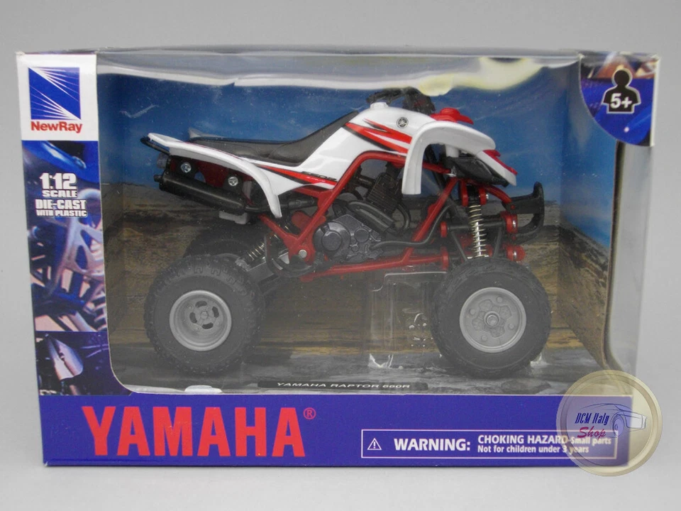Yamaha Raptor 660R - New Ray Moto 1:12 - NR42923WH - Immagine 1 di 1