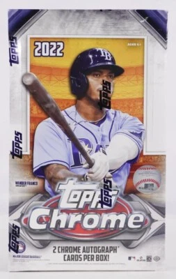 2022 Topps Chrome Baseball Hobby Box 24 Packs Per Box, 4 Cards Per Pack - Image 1 of 4