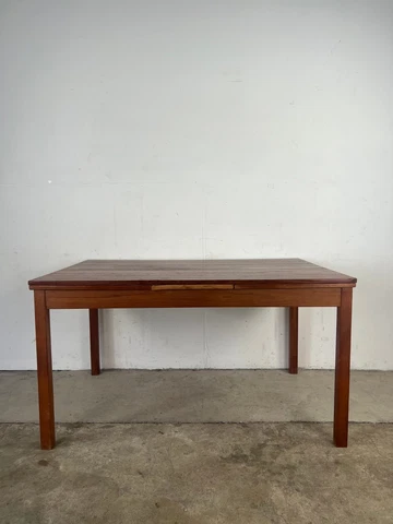 Danish Modern Draw Leaf Teak Dining Table Cover