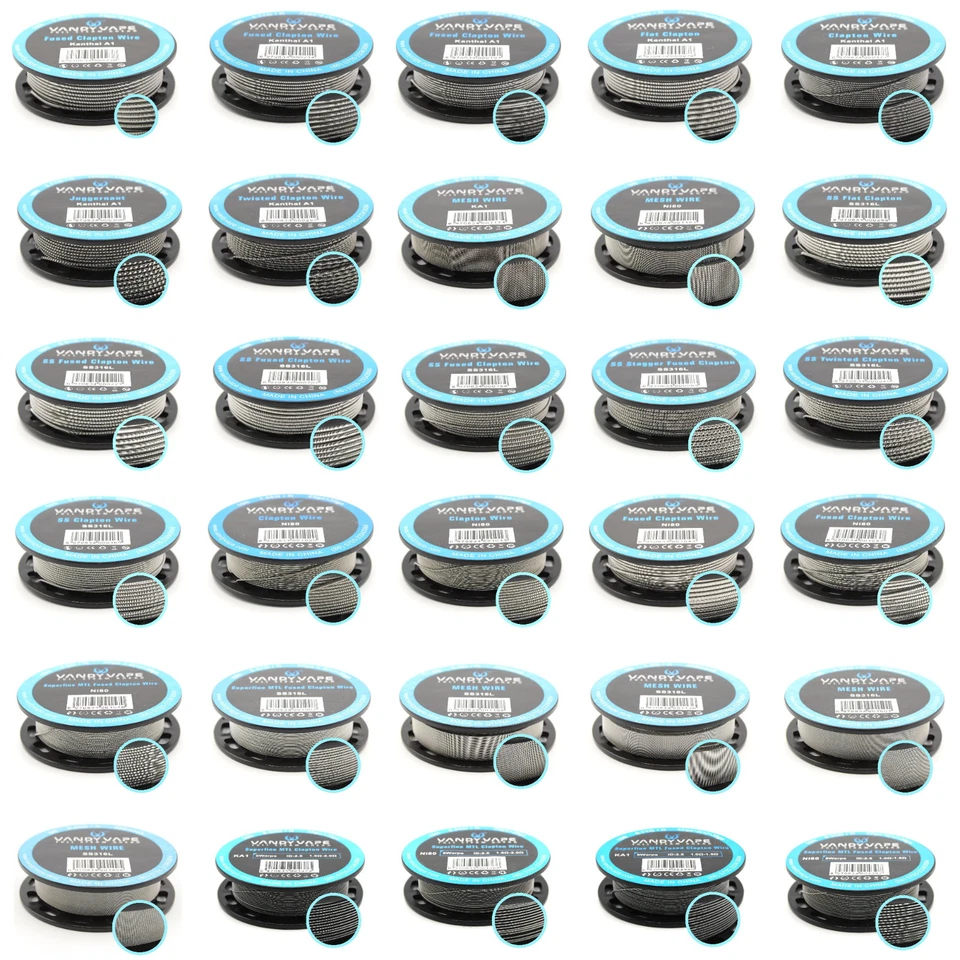 VandyVape Wickeldraht Wire Fused Clapton Mesh Vandy Vape MTL RBA, E Zigaretten - Bild 1 von 1