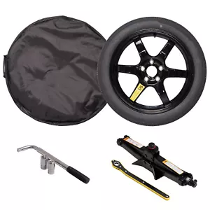 Complete Spare Tire Kit 18" Wheel Jack Tools Carrying Case for Tesla Model Y TMY - Picture 1 of 8