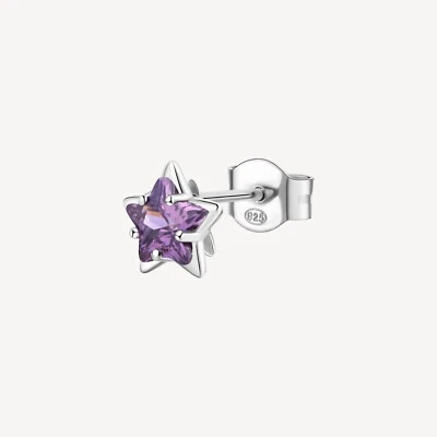 BROSWAY FANCY ORECCHINO SINGOLO CON ZIRCONI IN ARGENTO 925 FMP95 MAGIC PURPLE - Immagine 1 di 4