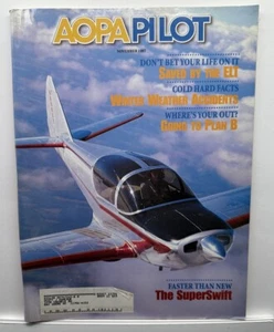 AOPA Pilot Magazine November 1987 Superswift / Saved by the ELT - Picture 1 of 1