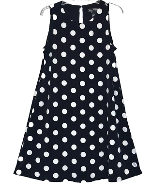 Vestido Jessica Howard Midi Talla 10 Mujer Negro Blanco Lunares Sin Mangas Foto 1 de 4