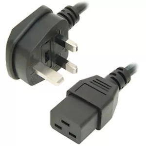 C19 UPS Power Cable Lead UK 3 Pin Plug to International IEC Mains Server 5m - Picture 1 of 1
