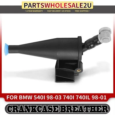Separador de aceite de motor para BMW E39 540i 1998-2003 E38 740i 740iL 1998-2001 V8 4,4 L Foto 1 de 4