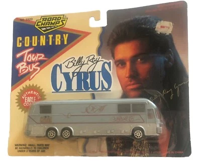 Billy Ray Cyrus Road Champs Country Music Die-Cast Eagle Coach Tour Bus 1993 Novo na embalagem - Imagem 1 de 4