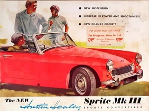 Austin-Healey Sprite MkIII Brochure c.1964 1995/F - Picture 1 of 1