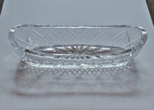 BEAUTIFUL VINTAGE Waterford Crystal Oval Celery Dish 9 5/8" Ireland - Picture 1 of 4