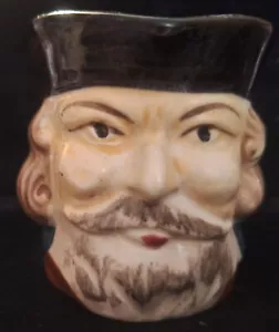 Vintage Hand Painted Creamer "Toby" Mug Colonial Man Japan 3" - Picture 1 of 6