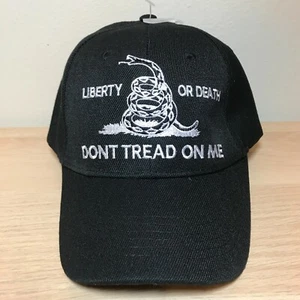 Don't tread on me Liberty or Death Hat Cap Black BUY 1 GET 1 FREE MASK - Picture 1 of 6