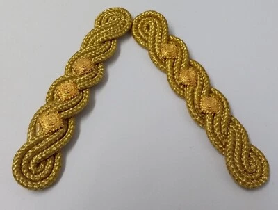 Capitaine Épaule Cordons Cérémonial Fil Épaulettes & Rang de Pépins - Photo 1/4