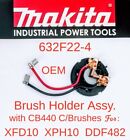 Makita 632F22-4 Oem Brush Holder Assy W/Cb440 C/Brushes For Xph10z Xfd10z Ddf482