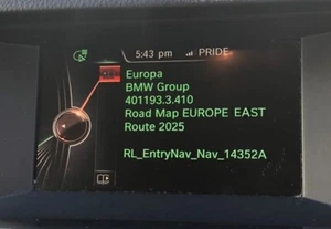 BMW NBT Navigation Map Update Europe ROUTE East 2025 + FSC Included - Picture 1 of 2