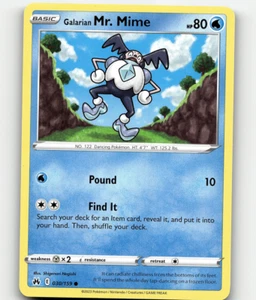 Pokémon Galarian Mr. Mimo 030/159 corona Zenith común - Imagen 1 de 1