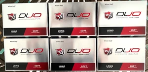WILSON GOLF DUO LONG AND SOFT ( 6 ) DOZEN GOLF BALLS NEW IN THE BOX C60 - Picture 1 of 2