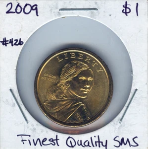 2009 Sacagawea Dollar Ultra Finest Quality Satin SMS Auction #426 - Picture 1 of 2
